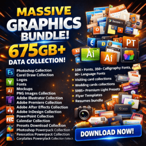Massive pack graphic bundle data collection 675GB+